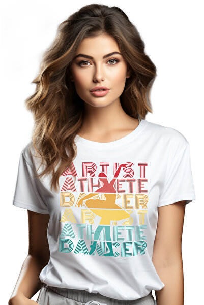StoryGift Romania Tricou Femei Cu Balerina Dansand, Balet Contemporan, Sport,...