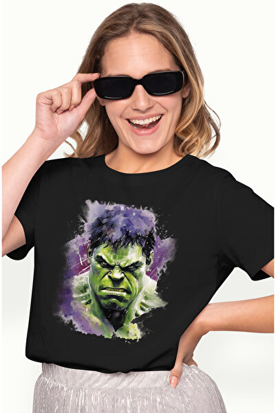 StoryGift Romania Tricou Femei Cu Portret, Hulk, Ilustratie, Bruce Banner, Ma...