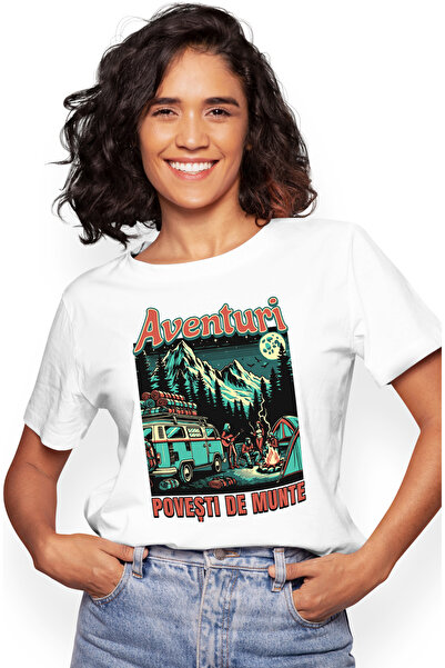 StoryGift Romania Tricou Femei Aventuri. Povesti de munte familie distractie ...