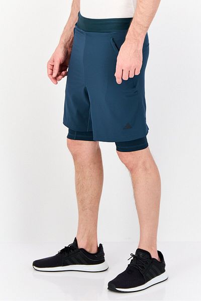 adidas Men Sportswear Fit Yoga Shorts, Teal