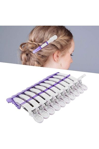 LA PERLA TECH Duckbill Clips Hair Partition Clip Hairdressing Tool Fashionable Salon Hair Curling Tool for Salon