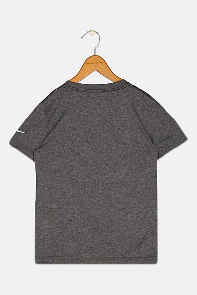Nike 3brand By Russell Wilson Kids Boy Sportswear Fit Outdoor T-shirt, Charcoal