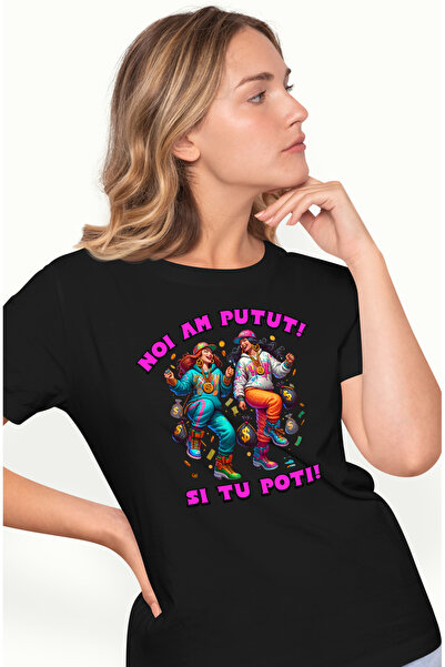 StoryGift Romania Tricou Femei Cele Mai Bune Prietene Bogate Text Motivationa...