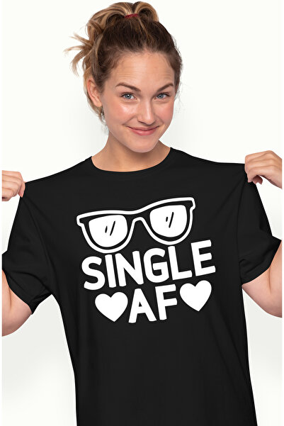 StoryGift Romania Tricou Femei cu inimioare pentru persoanele singure - ochel...