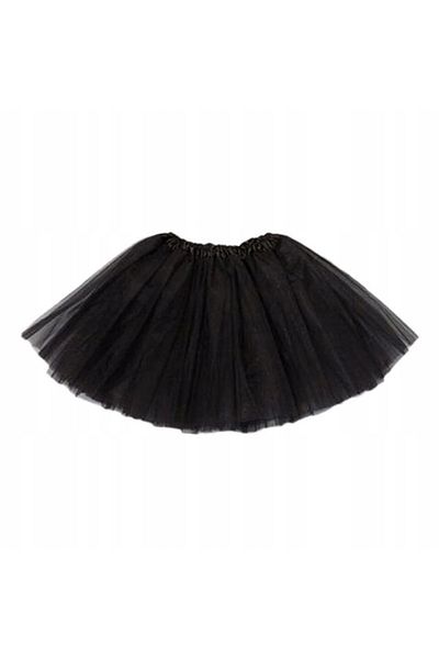 zola Fusta tulle, penru fetite, 3 straturi, 18 cm, neagra