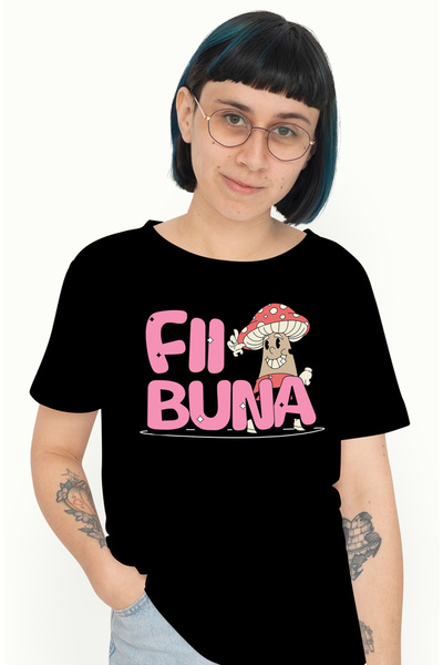 StoryGift Romania Tricou Femei Mesaj positiv Fii buna, fete, motivational cu ...