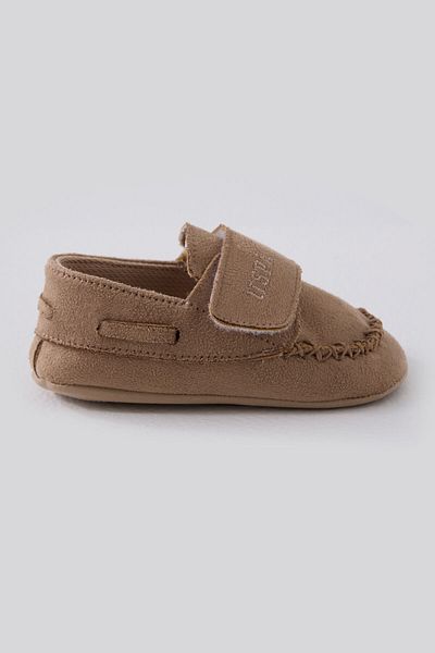 U.S. Polo Assn. Baby Boy Brown Baby Shoes