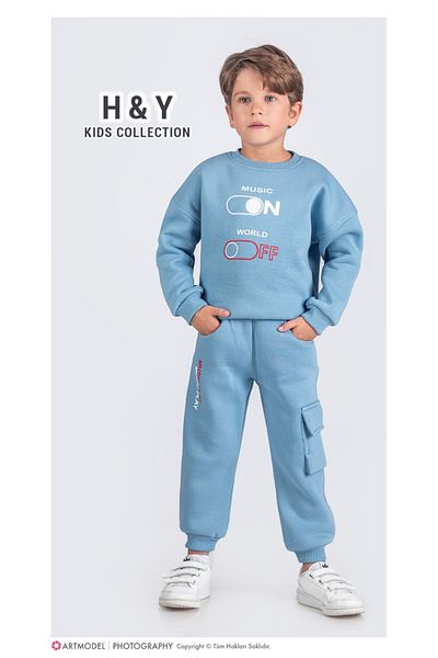 tipycix kids wear Three Thread Bottom Top 2-Piece Boy's Set