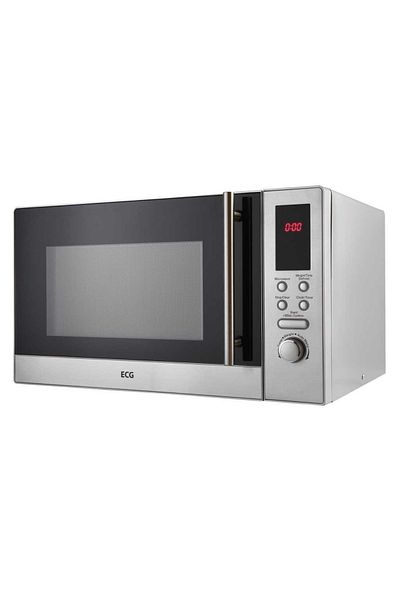 ECG Microwave Oven Mtd 231 S, 23 Liters, 800w, 5 Power Levels, 8 Programs, Stainless Steel