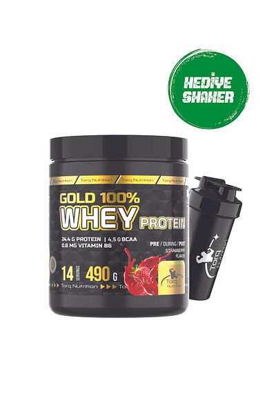 Torq Nutrition 490g Strawberry Flavored Gold Whey Protein