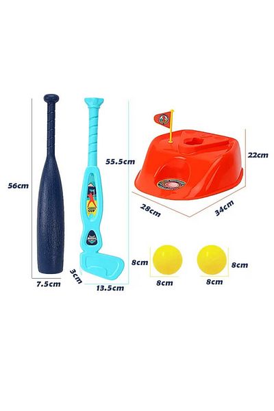 ACTION ONE Joc interactiv 2 in 1 golf si baseball, 63x30x35 cm