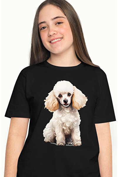 StoryGift Romania Tricou Femei cu un catel cu blana alba, ilustratie, vesel, ...