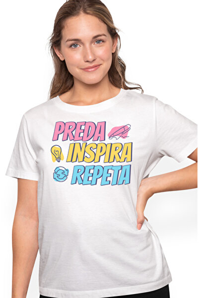 StoryGift Romania Tricou Femei preda inspira repeta profesori educatie scoala...