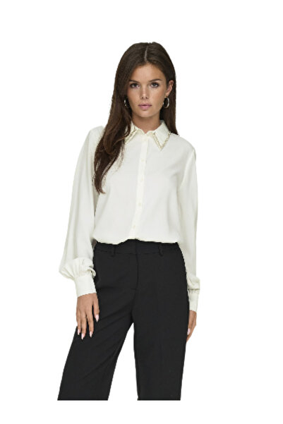 ONLY Women's Shiny Collar Detailed Shirt 15331800