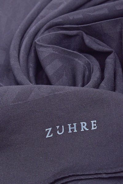 Zühre Μαύρο σάλι με σχέδιο 0009