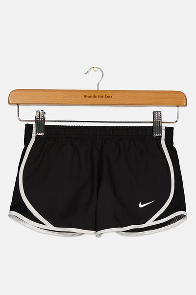 Nike Kids Girl Standard Fit Brand Logo Training Shorts, Black
