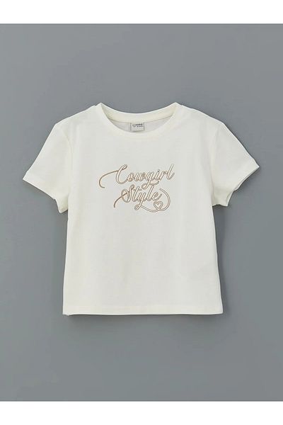 LC Waikiki Κοριτσίστικο T-Shirt με λαιμόκοψη