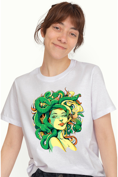 StoryGift Romania Tricou Femei Cu Medusa, Serpi, Poveste Ascunsa, Abuz, Monst...
