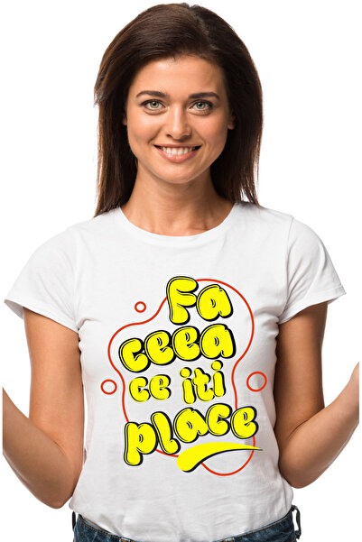 StoryGift Romania Tricou Femei Mesaj Motivational In Romana Text Fa ceea Ce I...