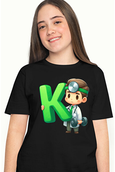 StoryGift Romania Tricou Femei cu un doctor care tine litera "K", ilustratie,...