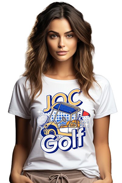 StoryGift Romania Tricou Femei Masina mica pentru golf, minge si crosa, iubit...