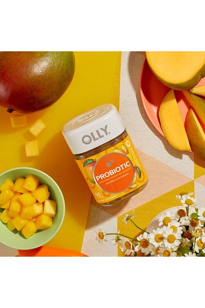 OLLY Probiotic Gummy Tropical Mango Flavored 50 Gummies