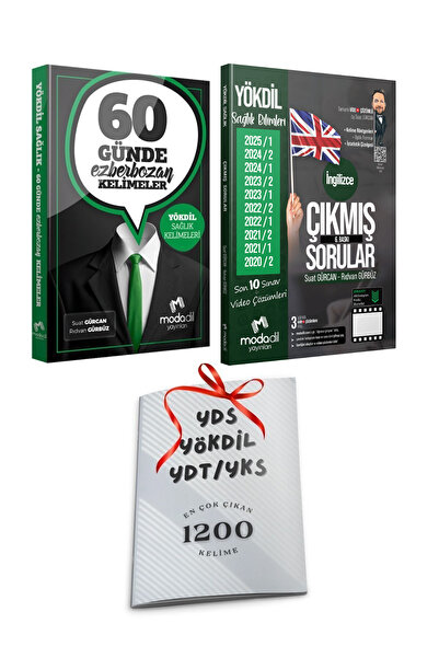 Modadil Yayınları Yökdil Sağlık 60 Günde Ezberbozan Kelimeler-Sağlık Çıkmış S...