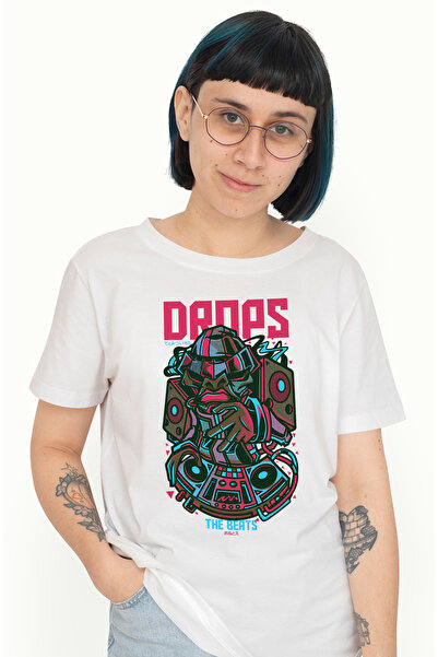 StoryGift Romania Tricou Femei Cu Portret Barbat DJ, Petrecere, Muzica Mixata...