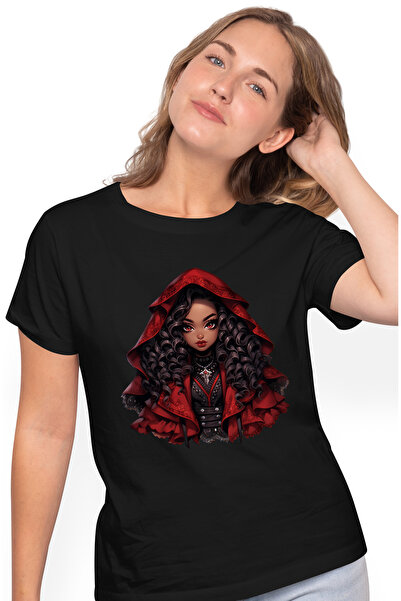 StoryGift Romania Tricou Femei cu o fata de culoare, ilustratie, draguta, aco...