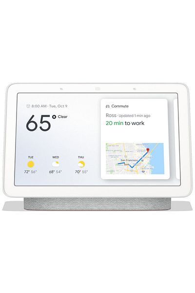 Google Nest Hub with Built-In Google Assistant, Chalk