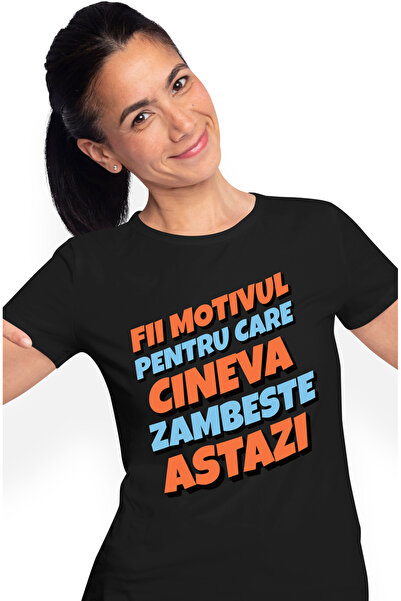 StoryGift Romania Tricou Femei Mesaj Motivational In Limba Romana Text Fii Mo...