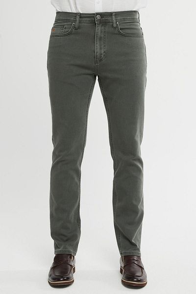 Xcedy Ψηλόμεσο ελαστικό τζιν τζιν - Premium Regular Fit Jean, C356-khaki