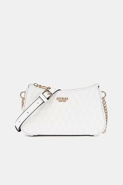 Guess Betula Mini Crossbody felső cipzáras női fehér minitáska Hwgg9626720-whı