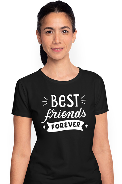 StoryGift Romania Tricou Femei pentru cei mai buni prieteni cu mesajul "Best ...