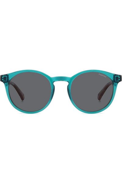 Polaroid Ochelari de soare polarizați pentru fete Polaroid PLD 8061/S TCF/M9, Plastic, Albastru, 46 mm
