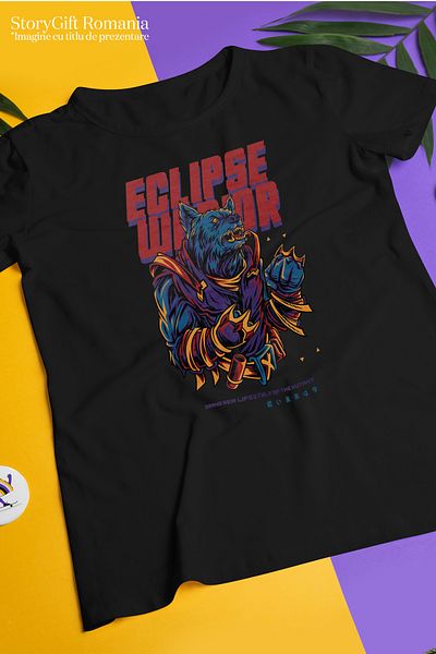 StoryGift Romania Women's T-Shirt With Message In English Eclipse Warrior, Werewolf, Mutant, X-men, Marvel BLK_XS