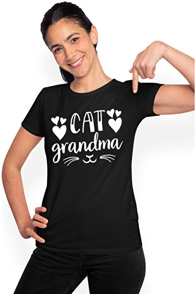 StoryGift Romania Tricou Femei cu inimi pentru bunica iubitoare de pisici si ...