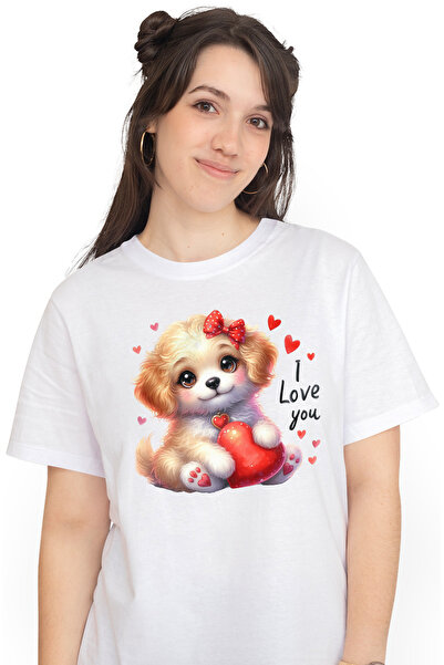 StoryGift Romania Tricou Femei cu o catelusa care zambeste, ilustratie, mesaj...
