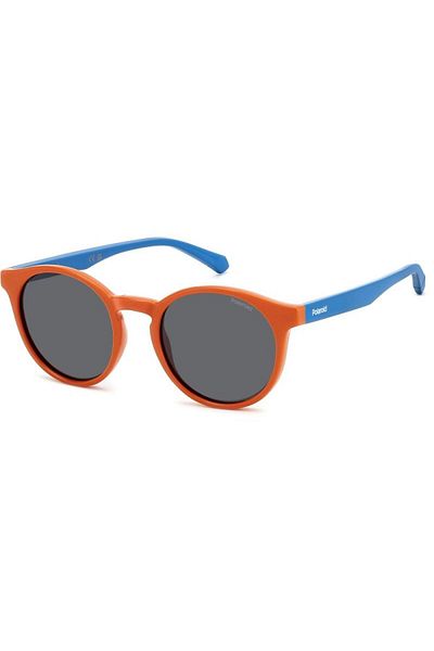 Polaroid Polarized Sunglasses Boys Polaroid PLD 8061/S L7Q/M9, Plastic, Orange, 46 mm
