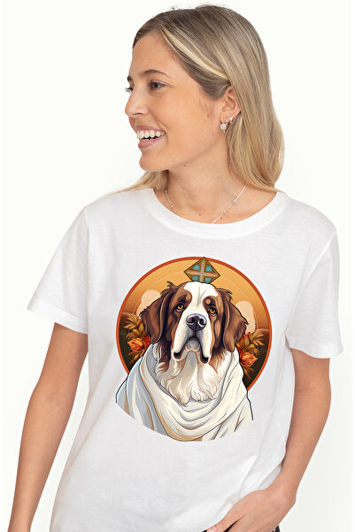 StoryGift Romania Tricou Femei cu un leu cu palarie de cowboy, ilustratie, Vestul Salbatic, animal WHT_S