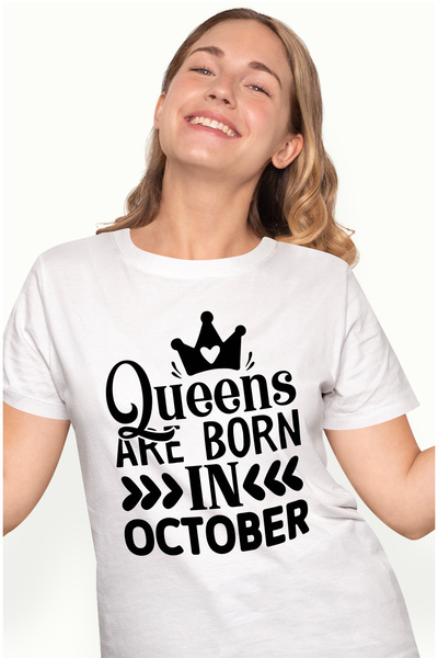 StoryGift Romania Tricou Femei cu text in engleza din care reiese ca reginele...