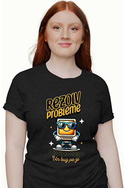 StoryGift Romania Tricou Femei calculator vesel programator Text Rezolv probl...