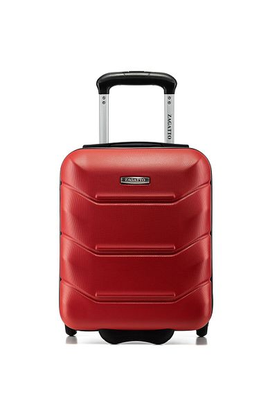 zagatto ® Zg507 Abs Xs Cabin Trolley, 20l, 40x30x20 Cm, Red, Wizz Air Hand Luggage Compatible