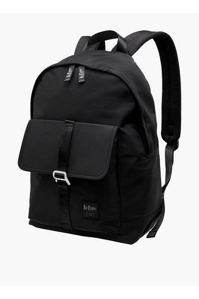 Lee Cooper Solid Backpack with Zip Closure and Adjustable Strap - 12x30x45 cm