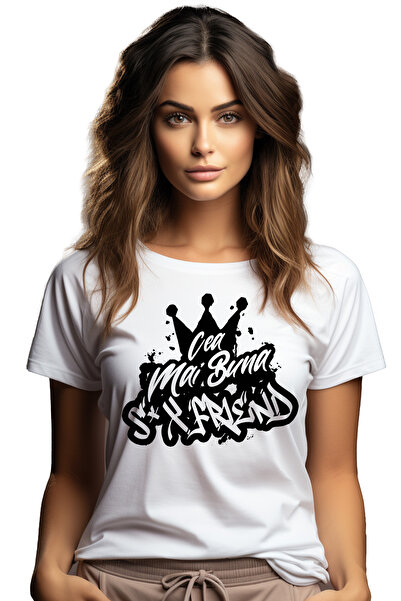 StoryGift Romania Tricou Femei Pentru Cea Mai Buna S-x Friend, Apreciere, Cadou, Rasplata, Multumi WHT_L