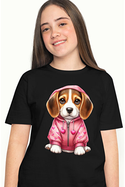 StoryGift Romania Tricou Femei cu un catelus serios care are un hanorac cu in...