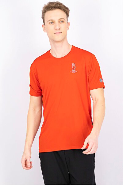 North Sails By Prada قميص تدريب رجالي بأكمام قصيرة من نورث سيلز × برادا، أحمر