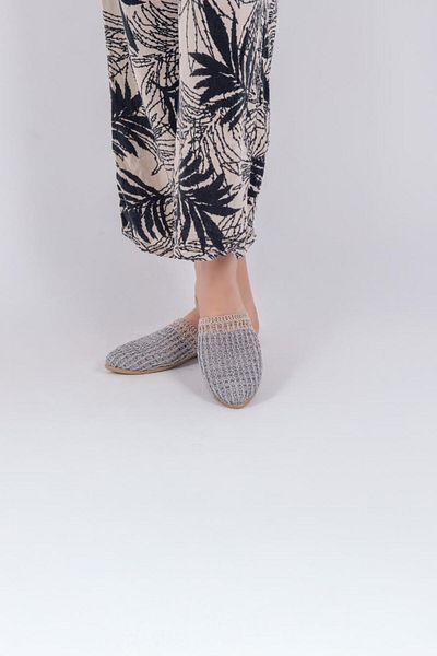 lovitto Closed Toe Colorful Knitwear Women's Slippers