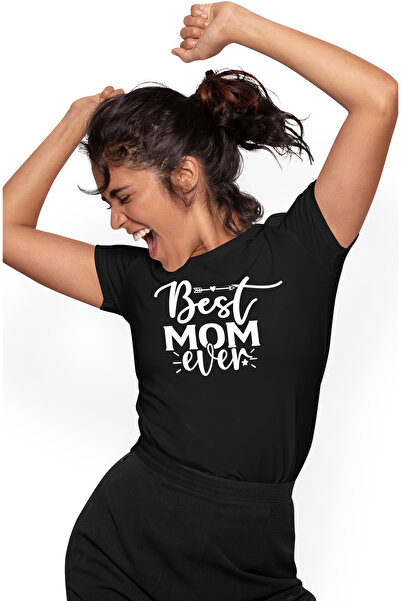 StoryGift Romania Tricou Femei cu inimioara pentru cea mai buna mama dintotdeauna - apreciere mesa BLK_XL