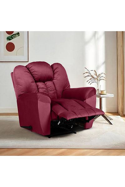 BACK COMFORT Royal Seat | Velvet Rocking Recliner Chair